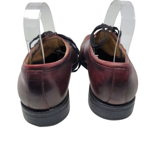 Florsheim Mens Oxblood Burgundy Leather Cap Toe Oxford Shoes 10 Professional - Picture 10 of 12